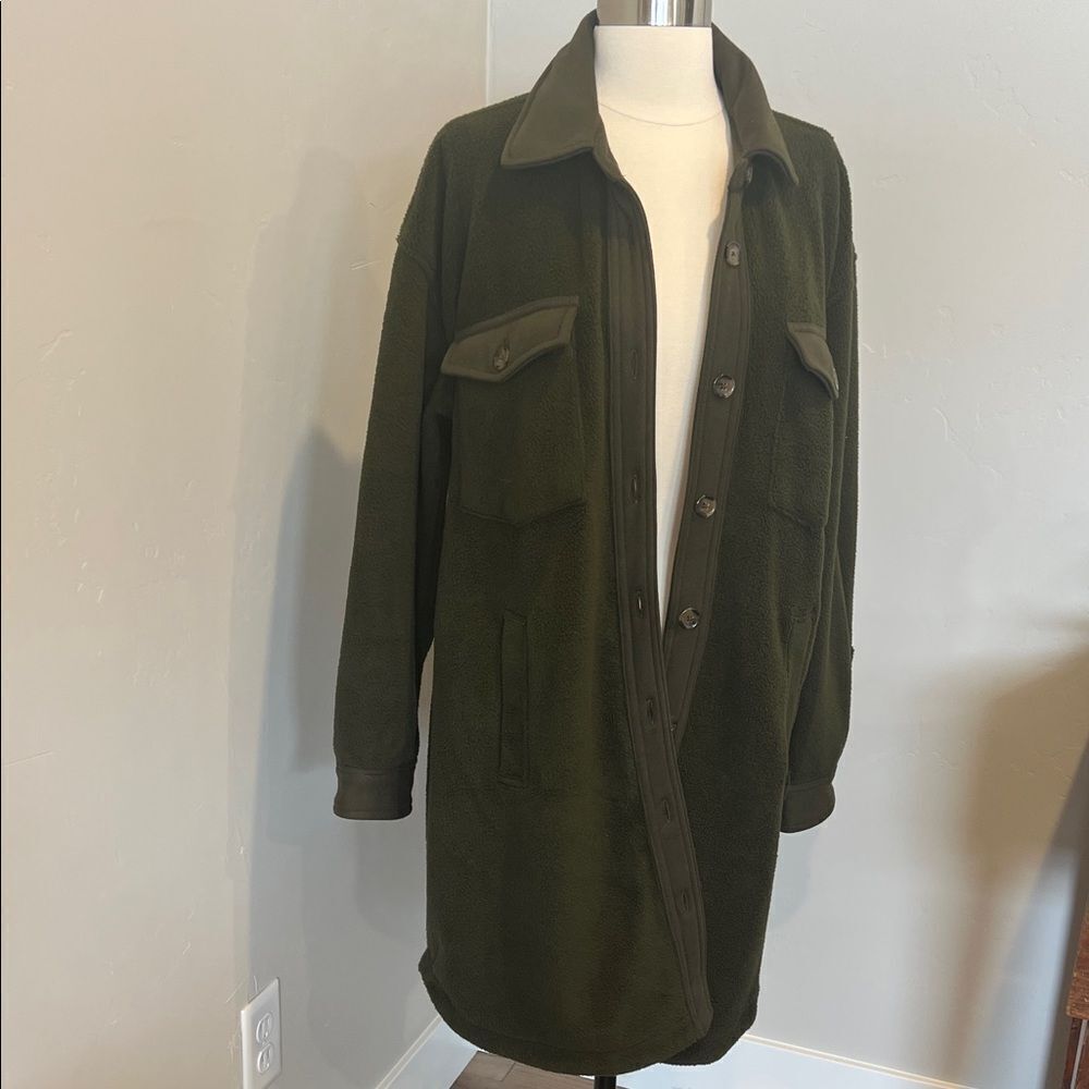 Blank NYC Olive Green Long Jacket
